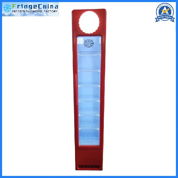 Commercial Upright Glass Door Display Showcase Refrigerator Catering Equipment for Kitchen