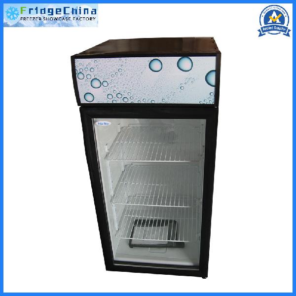 Glass Door Beverage Mini Refrigerator