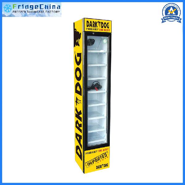 Single Glass Door Beverage Display Branding Cooler
