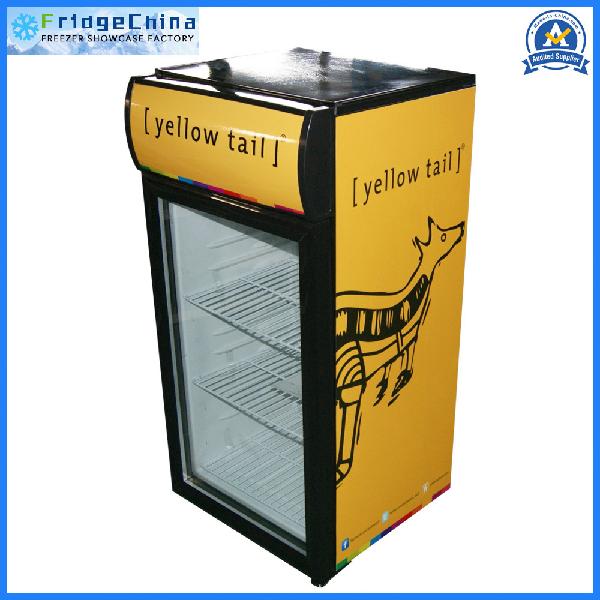 Glass Door Refrigerator Supermarket Upright Beverage Display Cooler