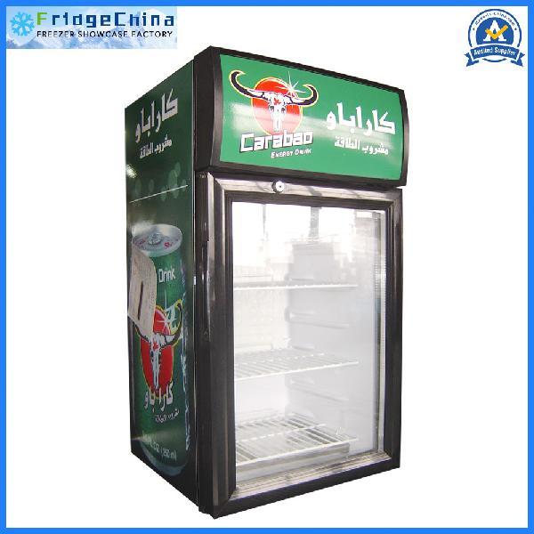 Swing Door Commercial Upright Display Showcase Cooler for Beverage Stock