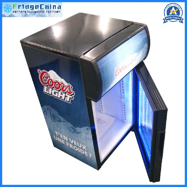 Mini Glass Door Beverage Cooler Fridge