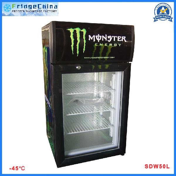 Super Low Temperature Upright Glass Door Freezer