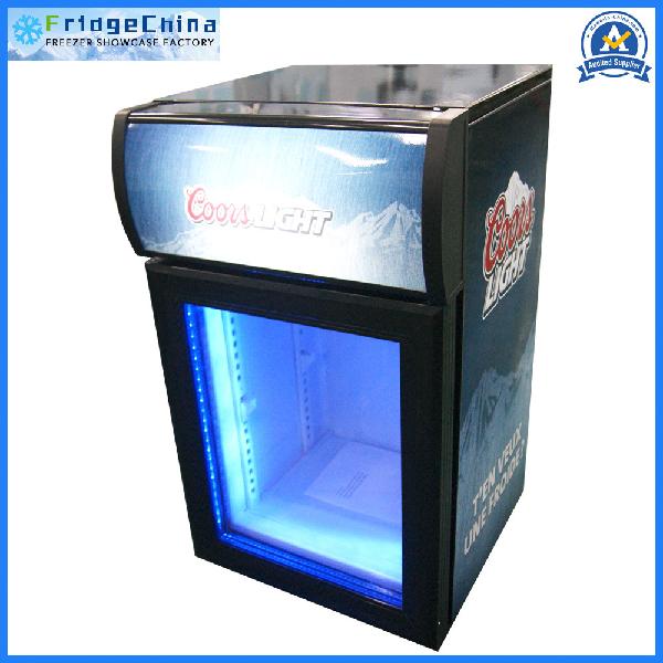 Glass Door Display Chest Freezer for Ice Cream for USA