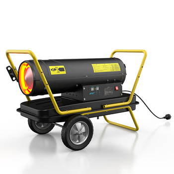 Dorosin 50KW kerosene heater with big caster wheel