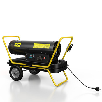 Dorosin 50KW kerosene heater with big caster wheel