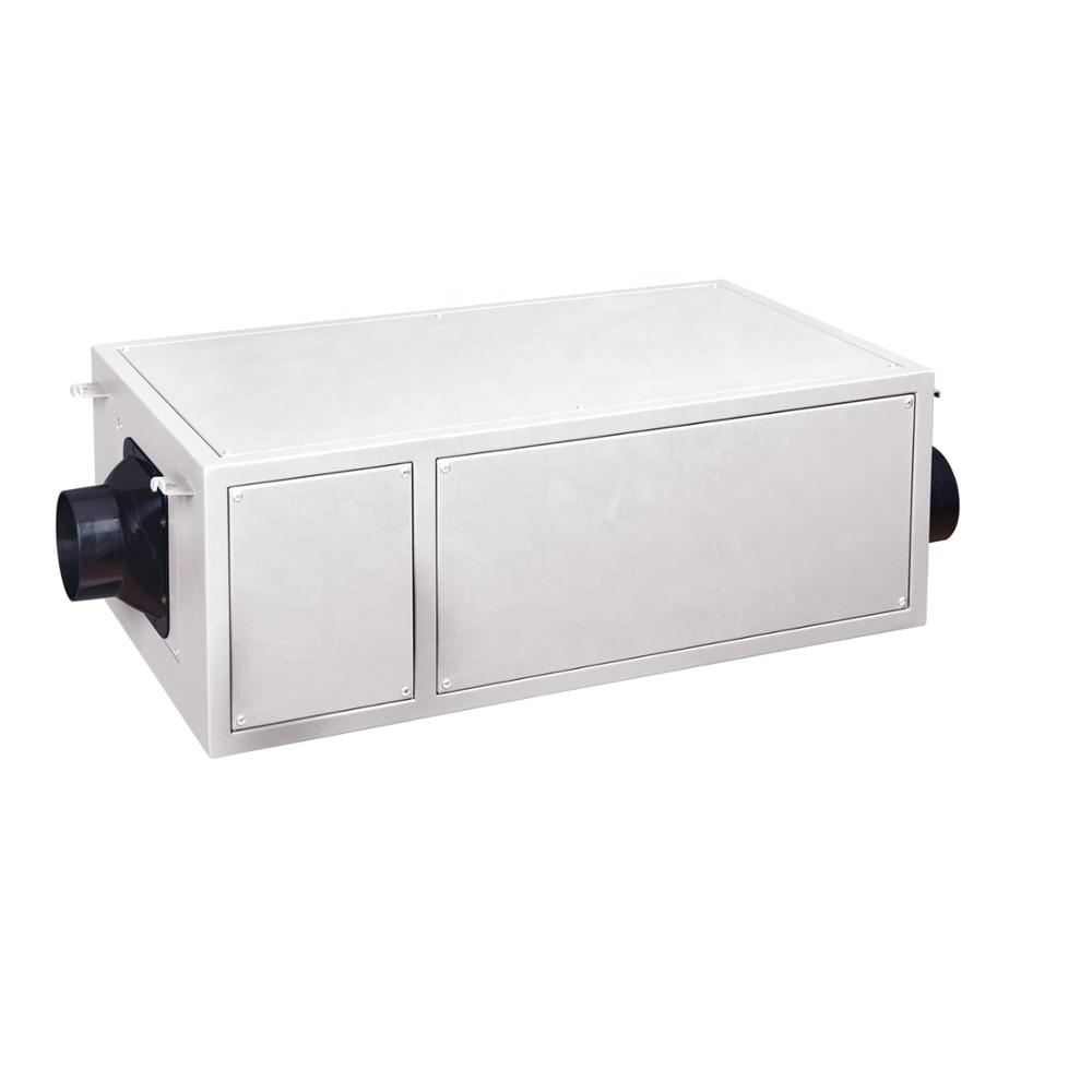 High efficiency continuous drainage ceiling ducted air moisture dehumidifier for commercial building crawl space basement
