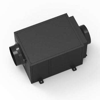 Small size continuous drainage ceiling ducted air dehumidifier for construction crawl space basement rapid drying