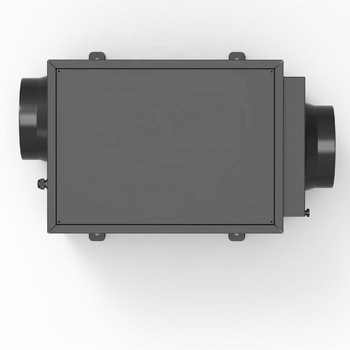 Small size continuous drainage ceiling ducted air dehumidifier for construction crawl space basement rapid drying