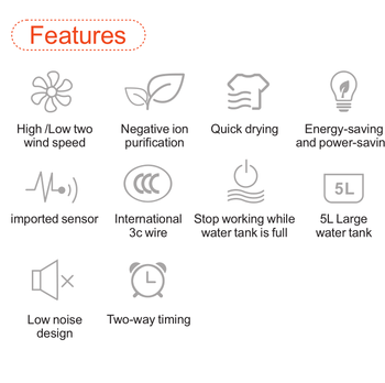 16liters 30pint touch screen LED display and intelligent control humidity home use dehumidifier