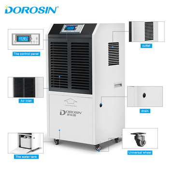 220V/50Hz 90L/D moisture extractor machines dehumidifier pool