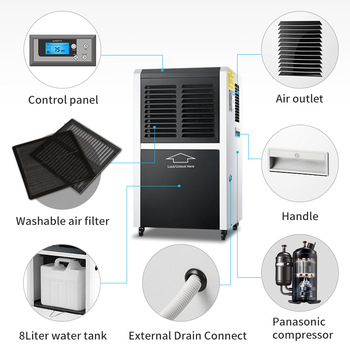 Wood drying dry cabinet dehumidification electric refrigerant dehumidifier 60l