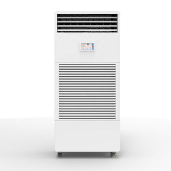 Floor standing evaporative industrial wet film humidifier for electronic data room humidification against static electricity