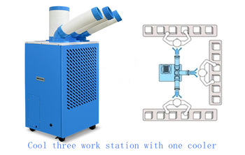 6.5KW Industry air spot cooler without water for production line