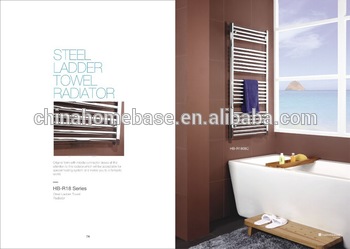 steel ladder towel radiator HB-R18 series,high quality bathroom towel warmer radiator