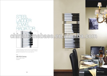 steel ladder towel radiator with the special flat tubes HB-R28series,hot water hearing towel warmer ,towel racks