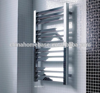 HB-R41 series bathroom hot water heated steel chromed ladder towel racks warmer towe rails radiator
