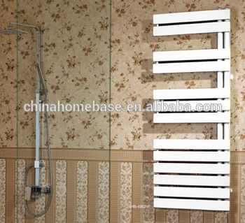 HB-R49 series bathroom hot water heated steel chromed ladder towel racks warmer towe rails radiator
