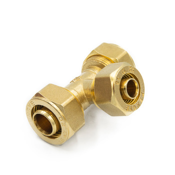 Hot Products Brass Screw Fitting Unequal Tee for PAP pipes Polished