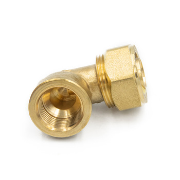 Super Quality Hot Sell Brass Screw Fitting Female Elbow Copper Plumbing Screw Pex Pipe Fitting Polised