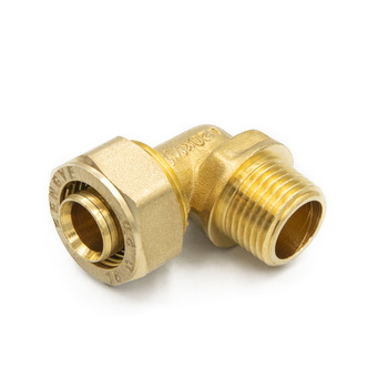 Super Quality Hot Sell Brass Screw Fitting Male Elbow Copper Plumbing Screw Pex Pipe Fitting Polised