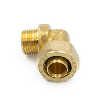Super Quality Hot Sell Brass Screw Fitting Male Elbow Copper Plumbing Screw Pex Pipe Fitting Polised