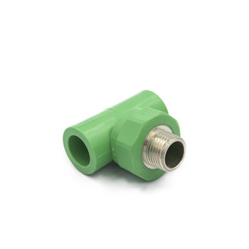 Plumbing Materials PPR Pipe Fitting 3 Way Reducing Male Thread Tee