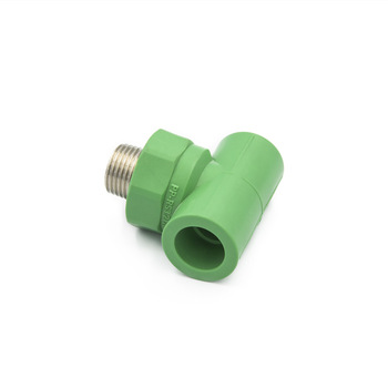 Plumbing Materials PPR Pipe Fitting 3 Way Reducing Male Thread Tee