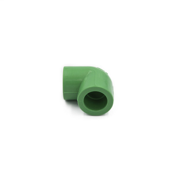 Recycled White/Green PPR Polypropylene Pipe Fitting Equal Elbow