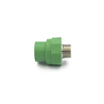 High Quality White/Green Thread PPR Pipe And Fittings Male Elbow