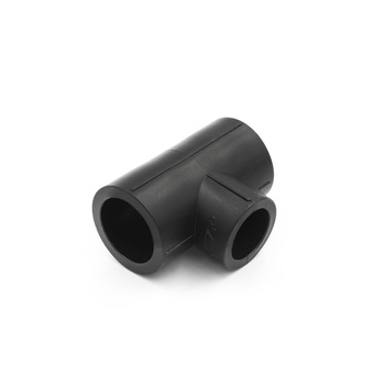High Quality Black Steel PE Pipe Fitting Unequal Tee
