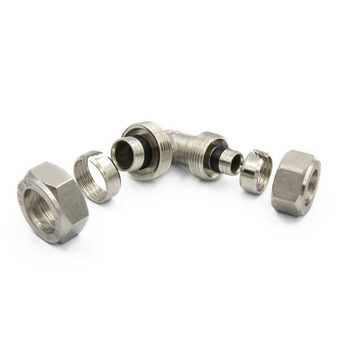 Customized precision L1620*1216 Brass Screw Fitting Unqual Elbow