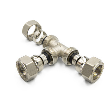 Hot Products Brass Screw Fitting Equal Tee for PAP pipes