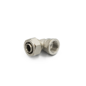 China Manufacturer Brass Plumbing Compression Threaded Screw Pex Fittings Female Brass Elbow
