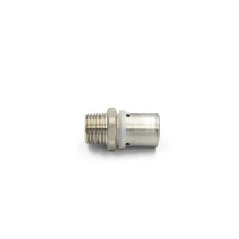 Brass Press Fitting Male Male Straight For Connecting Pipes Compression Tube Fitting