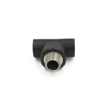 Hot Sale PE Male Tee Threaded Black Pipe Fittings For Water Line
