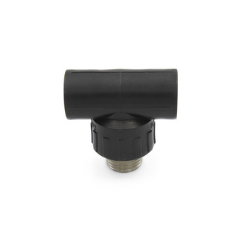 Hot Sale PE Male Tee Threaded Black Pipe Fittings For Water Line