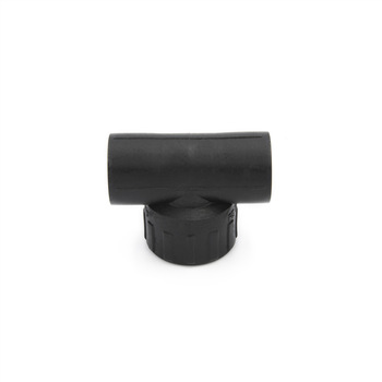 Black Plastic PE Pipe Fittings Female Threaded Tee T1620*1/2F*1620
