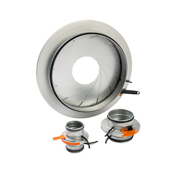 Round Galvanized Steel air volume control IRIS damper