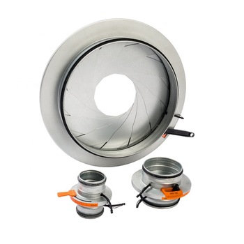 Manual HVAC Iris type air volume control damper for duct