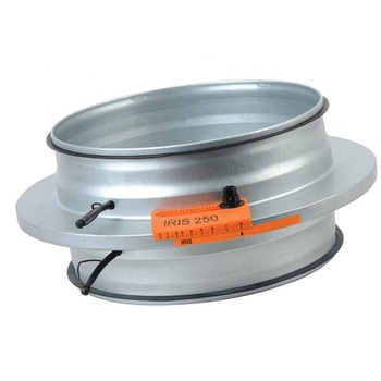 Manual HVAC Iris type air volume control damper for duct