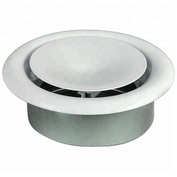 HVAC adjustable duct exhaust and supply metal air valve