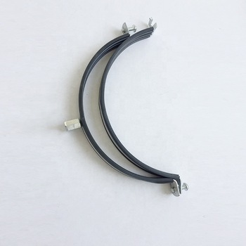 Galvanized steel clamping rubber ring for suspension