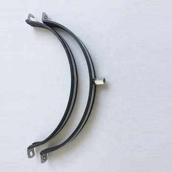 Galvanized steel ventilation pipe clamp for air duct with PVC or EPDM rubber lining
