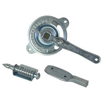 HVAC system damper hardware adjustable actuator quadrant