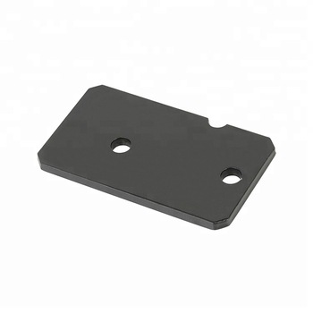 Custom processing black metal stamping machine parts made by Q345B material