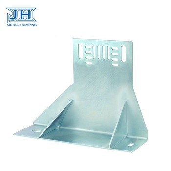 Customized Q345B galvanized stamping parts for elevator bracket with rivnut