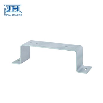 Customized Q345B galvanized stamping parts for elevator bracket with rivnut