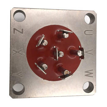Connector pin base of high-current refrigerator block terminal