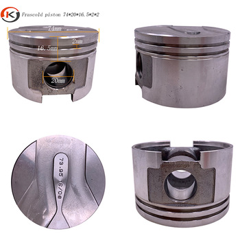 aluminum piston for hermetic refrigerator compressor spare parts Frascol piston 74 mm